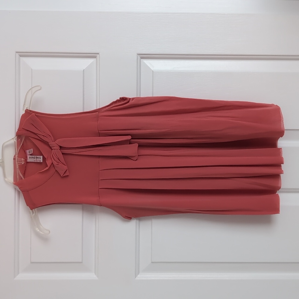 Mock neck faux bow sleeveless top